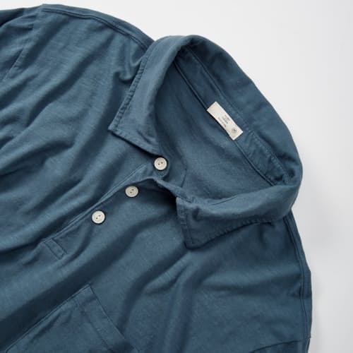laydown detail image of The Vintage Slub Polo Shirt