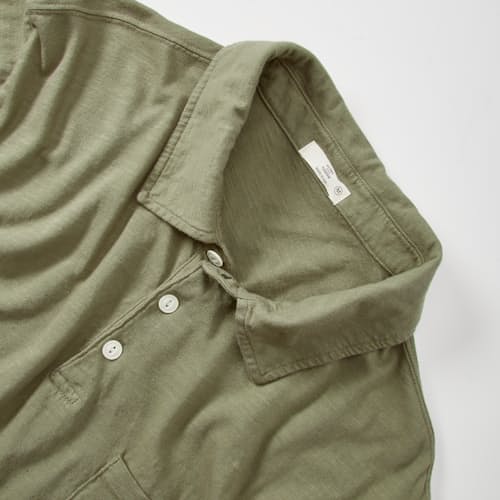 laydown detail image of The Vintage Slub Polo Shirt