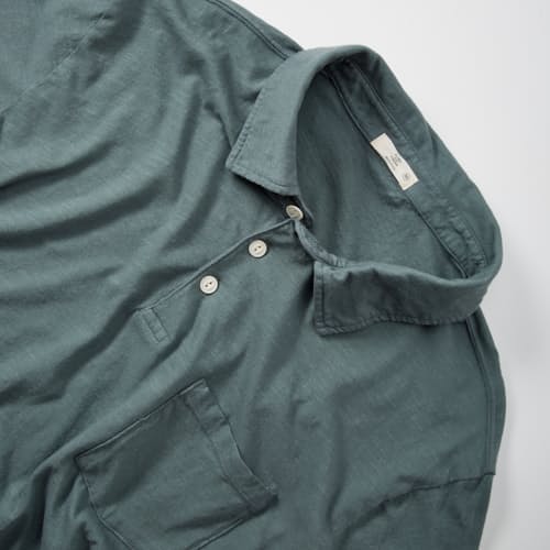 laydown detail image of The Vintage Slub Polo Shirt