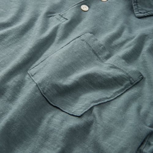 laydown detail image of The Vintage Slub Polo Shirt