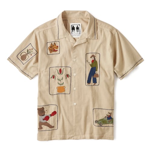 laydown image of Box Camp Collar Shirt
