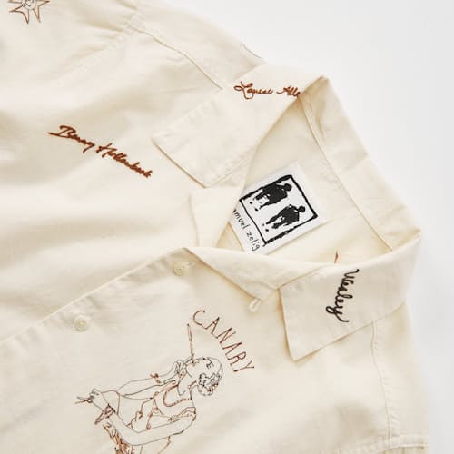 laydown detail image of High Dive Camp Collar Shirt