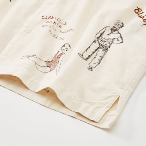 laydown detail image of High Dive Camp Collar Shirt