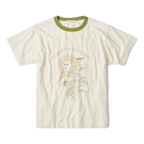laydown image of Greenwood Folk Festival T-Shirt