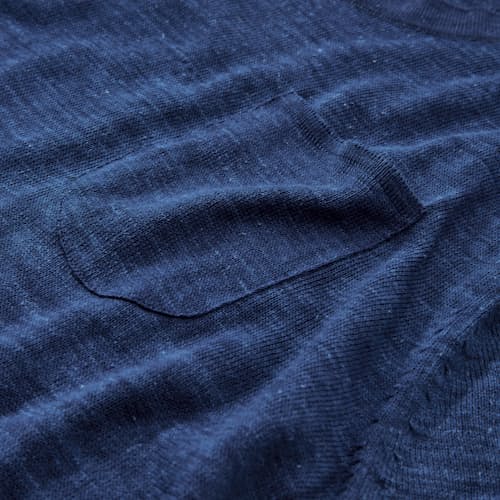 laydown detail image of Lightweight Flat Knit Pocket T-Shirt