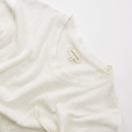 laydown detail image of Lightweight Flat Knit Pocket T-Shirt