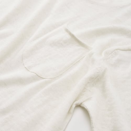laydown detail image of Lightweight Flat Knit Pocket T-Shirt