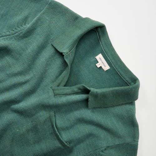 laydown detail image of Hand Knit Manbir Polo