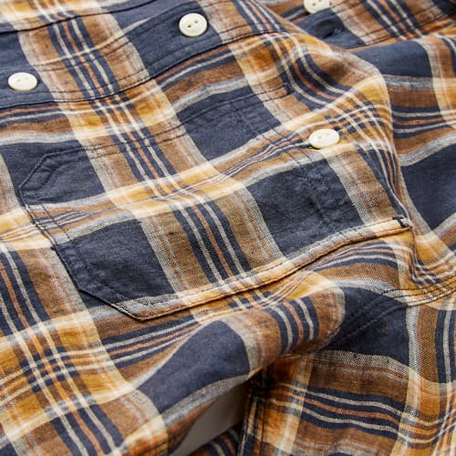 laydown detail image of Crossback Linen Workshirt