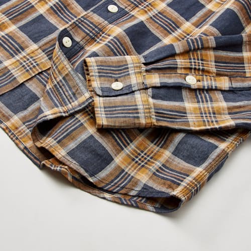 laydown detail image of Crossback Linen Workshirt