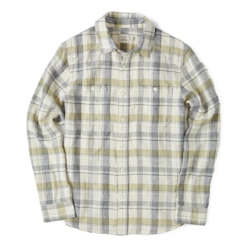 laydown image of Crossback Linen Workshirt