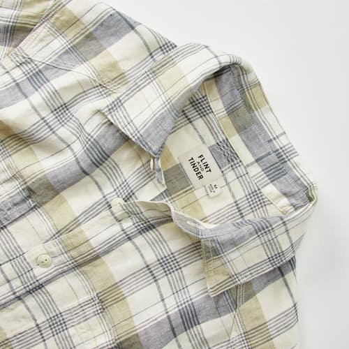 laydown detail image of Crossback Linen Workshirt