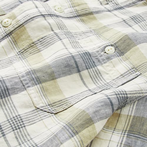 laydown detail image of Crossback Linen Workshirt