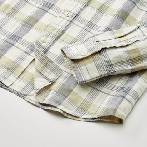 laydown detail image of Crossback Linen Workshirt