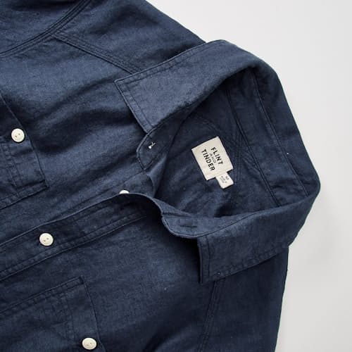 laydown detail image of Crossback Linen Workshirt