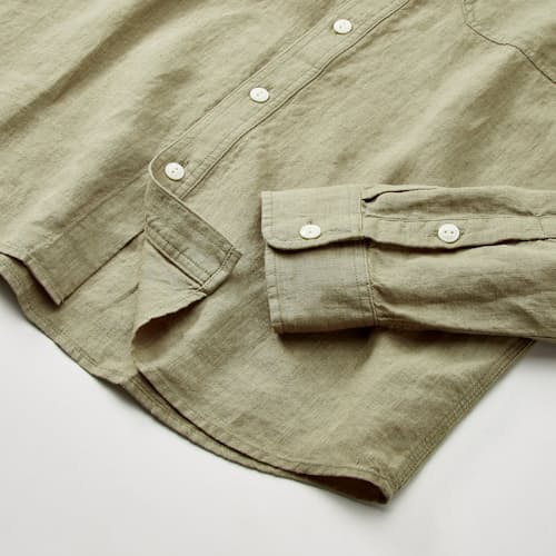 laydown detail image of Crossback Linen Workshirt