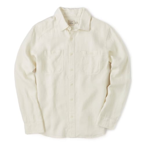 laydown image of Crossback Linen Workshirt