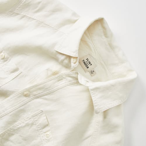 laydown detail image of Crossback Linen Workshirt
