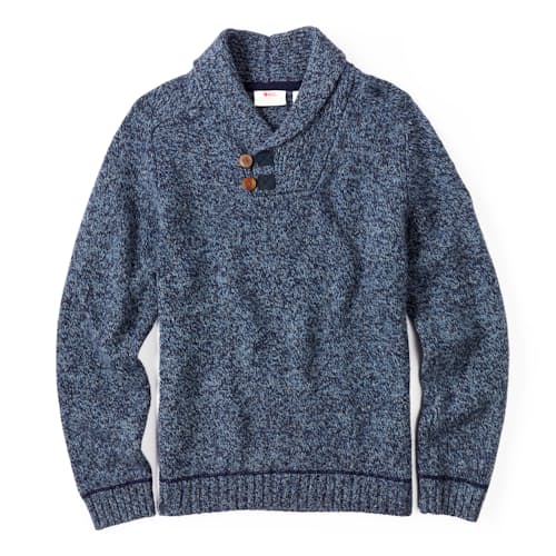 laydown image of Lada Shawl Sweater