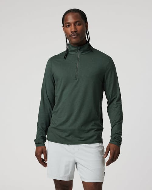 on model image of Ease Performance Half Zip