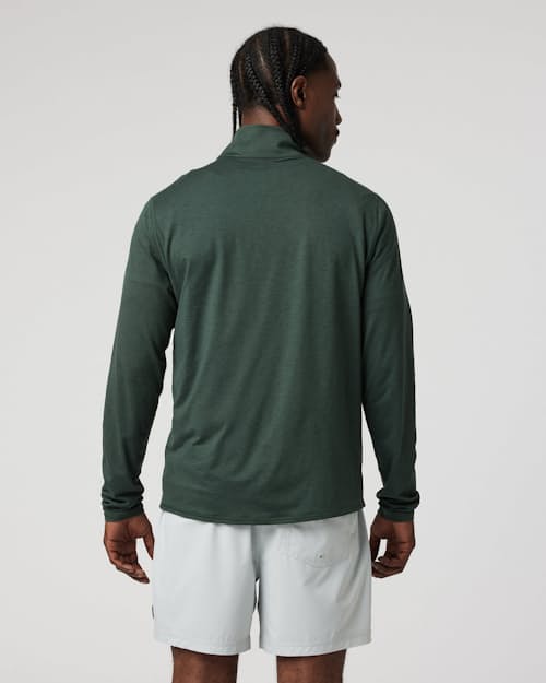 on model image of Ease Performance Half Zip