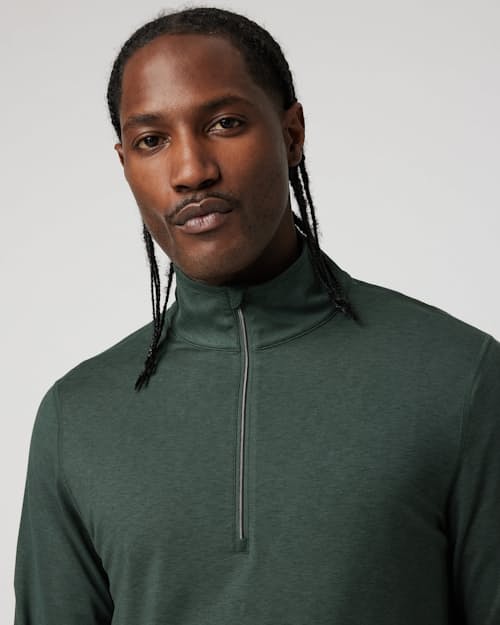 on model image of Ease Performance Half Zip