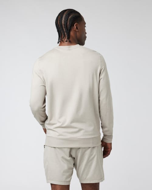 on model image of Ponto Performance Crewneck Sweatshirt