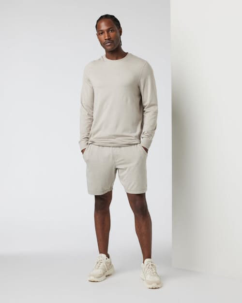 on model image of Ponto Performance Crewneck Sweatshirt