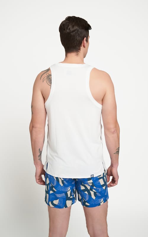 on model image of Lightweight Performance Singlet Tank Top
