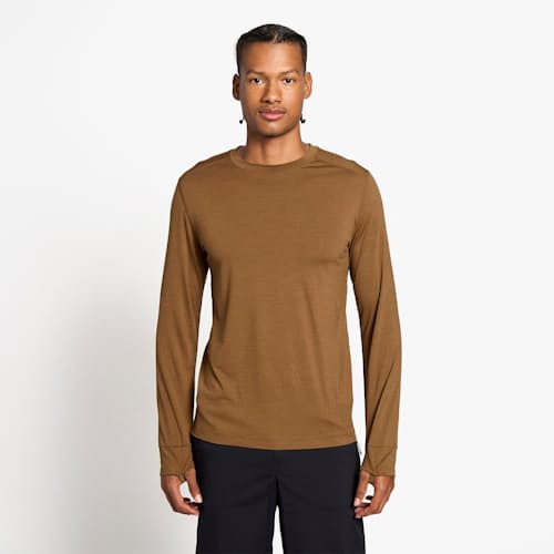 on model image of Sorino Performance Long Sleeve Shirt