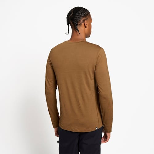 on model image of Sorino Performance Long Sleeve Shirt