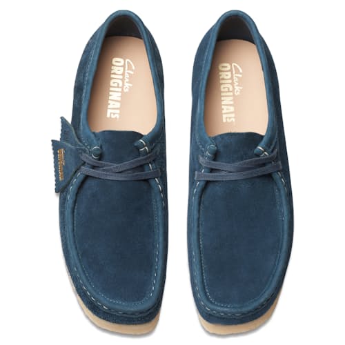 laydown image of Wallabee Low Moc Toe Chukka Boot