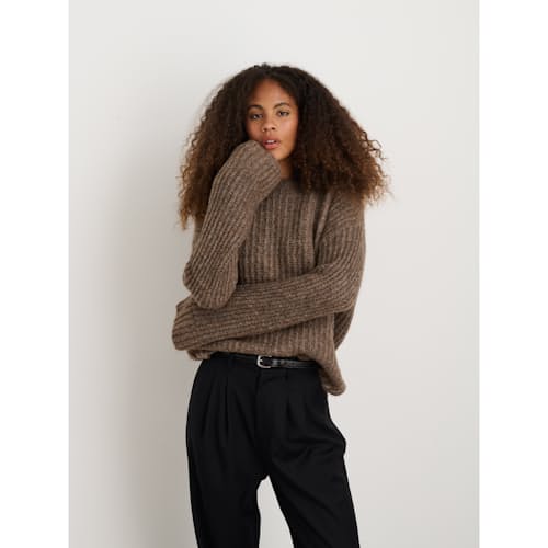 on model image of Women's Normandie Alpaca Sweater
