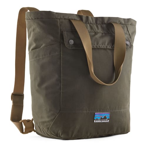 laydown image of Waxed Canvas Tote Pack