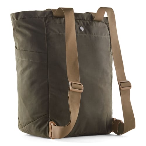 laydown image of Waxed Canvas Tote Pack