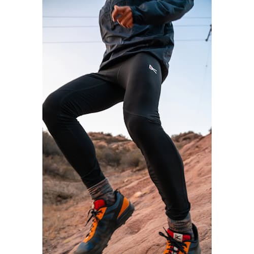 lifestyle image of Full Length Recycled Running Tights