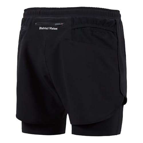 laydown image of Four-Way Stretch Layered Pocketed Trail Short