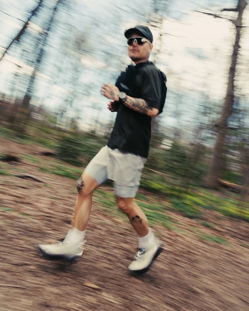 lifestyle image of Ripstop Layered Trail Shorts - 5"