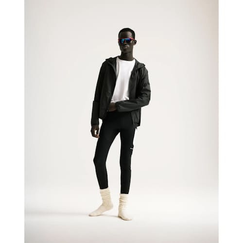 on model image of Ultralight Packable DWR Wind Jacket