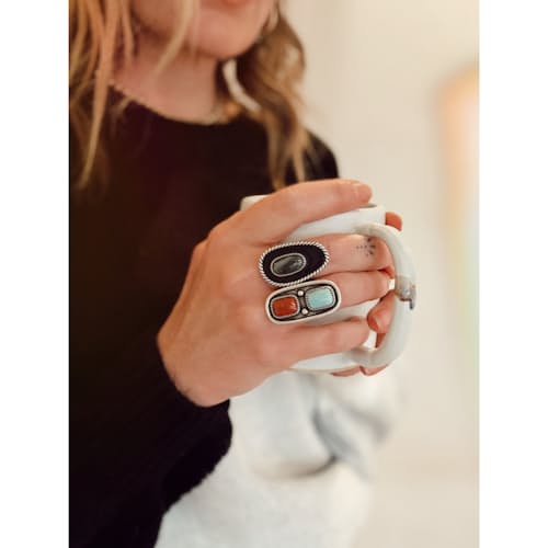 lifestyle image of Women's Shadow Box Ring