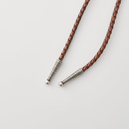 laydown detail image of Turquoise Drop Bolo Tie