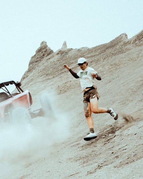 lifestyle image of 002 Trail Running Sneaker