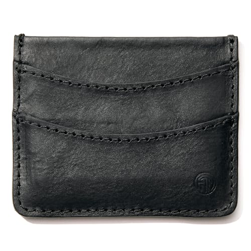 laydown image of Handmade Vintage Leather Card Case