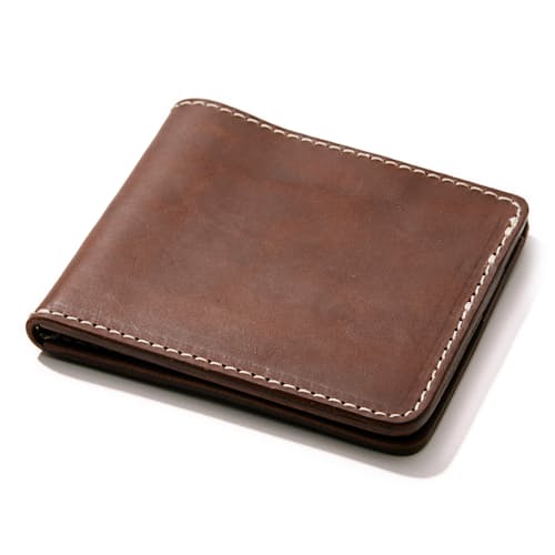 laydown image of Handmade Vintage Leather Wallet