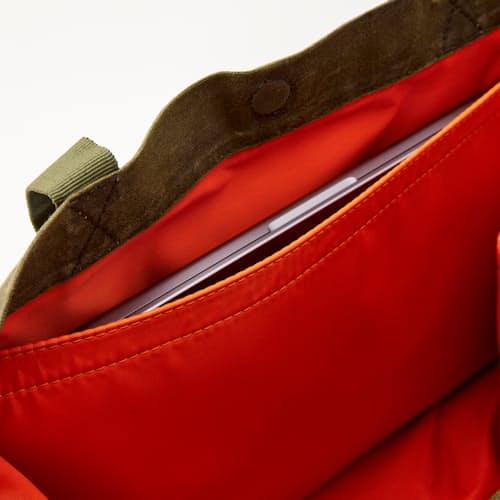 laydown detail image of Waxed Canvas Tote