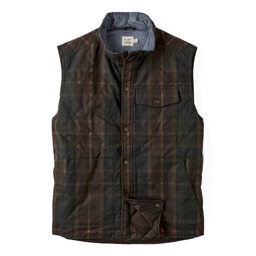 laydown image of Quilted Waxed Vest - Special Edition