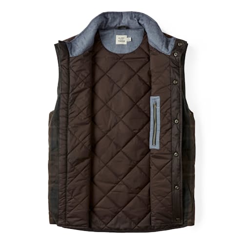 laydown image of Quilted Waxed Vest - Special Edition