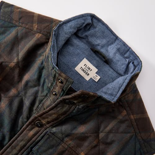 laydown detail image of Quilted Waxed Vest - Special Edition