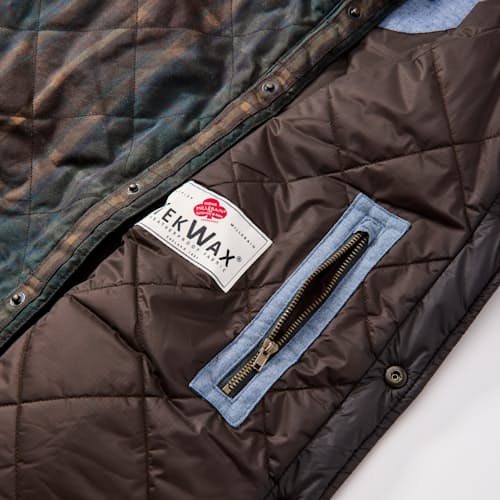 laydown detail image of Quilted Waxed Vest - Special Edition