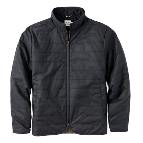 laydown image of York Quilted Waxed Jacket